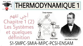 4 Thermodynamique  Chapitre 1 système et quelque définition partie 2 S1 SMPC SMIA MPSI PCSI ENSAM [upl. by Prendergast]