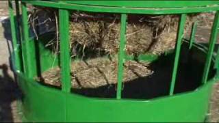 Hay Hopper FeederRound Bale FeederCattle FeederHorse FeederBull FeederHay Feeder [upl. by Hance922]