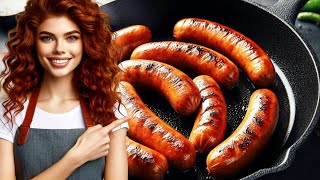 HOW to Fry Italian Sausages in the Pan Fried Italian Sausage Recipe [upl. by Christiana]