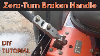 Zero Turn Broken Handle Replacement [upl. by Henryson48]