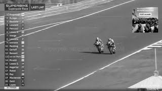 VIDEO superpole race wsbk estoril 2024 Bulega beat Toprak on last lap [upl. by Bail]