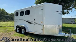 2016 Trails West Bumper Pull 3 Horse Trailer Tour  Solid Built Big Horse Box Nice Dressing Room 🐎 [upl. by Thornburg339]