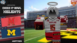 Michigan vs 6 Maryland Cheezit Bowl  ACFL S8 [upl. by Hippel]