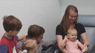 Watch a deaf baby hear her mother for the first time [upl. by Oiramal]