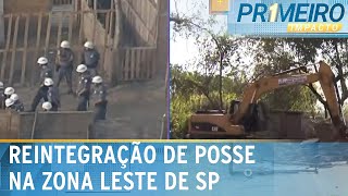 SP barracos são destruídos em reintegração de posse na zona leste  Primeiro Impacto 210823 [upl. by Saffian]