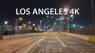 Los Angeles 4K  Night Drive [upl. by Edwards]