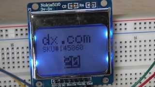 16quot Nokia 5110 LCD Module test [upl. by Laius]