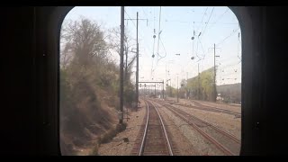 Amtraks Pennsylvanian  REAR VIEW  Lancaster to Exton PA [upl. by Skipp]