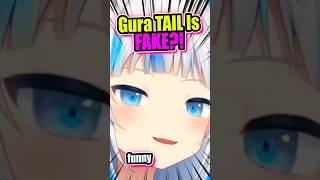 Guras TAIL IS REAL 🤣 vtuber gawrgura gura envtuber short [upl. by Akirej]