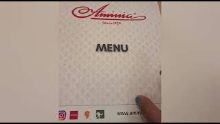 Indias famous Aminia restrurent is now in Gurgaon Aminia menu cardl [upl. by Glendon]