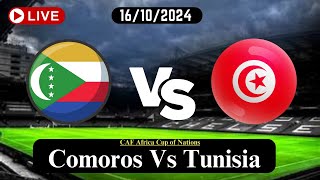 Comoros Vs Tunisia Live Football Match Score Today HD 16102024CAF Africa Cup of Nations live [upl. by Atinuaj]