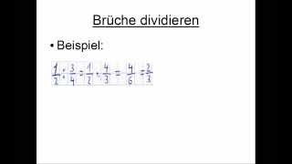 Brüche dividieren [upl. by Zak]