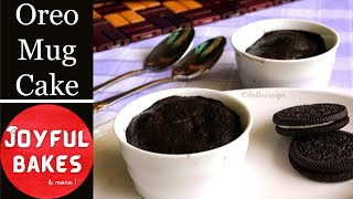 1 Min Oreo Mug Cake  Instant Microwave Oreo Cake  How to make Oreo Mug Cake  Oreo Chocolate Cake [upl. by Lontson]