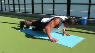 Tennis Fitness Training  Push Ups [upl. by Idna9]