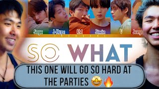 Athlete React to BTS “SO WHAT” [upl. by Anair623]