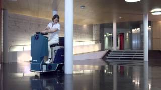 Wetrok Drivematic Delight I scrubber dryer I Usage [upl. by Eelirak]