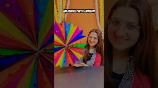 Diy Diwali lighting Paper lantern decor hanging diy diwali paper craftlantern shorts [upl. by Hsekar]