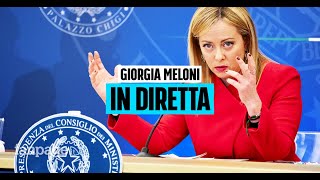 Conferenza stampa di fine anno della Presidente del Consiglio Giorgia Meloni DIRETTA [upl. by Wyatan]