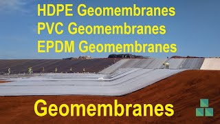 Geomembranes  HDPE  PVC  EPDM  Types and Applications [upl. by Aicilic]