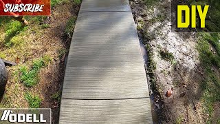 Beginner Concrete Side Walk Slab DIY [upl. by Diaz]