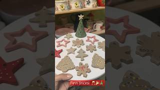 Yılbaşı seramik süs 2025 christmas noel ceramic clay shortvideo [upl. by Roxy]