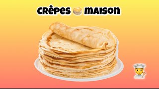 Recette des crêpes 🥞 sans grumeaux  Tiago crepes recettes sucre [upl. by Kori316]