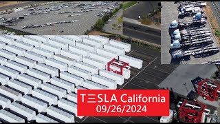 Tesla Fremont  Lathrop Megapack factory 0926 [upl. by Letsirc]