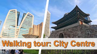 4K  Seoul walking tour Seoul Station to Insadong [upl. by Ahsieyn]