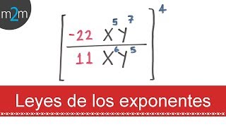 Leyes de los exponentes│ejercicio 6 [upl. by Paske]