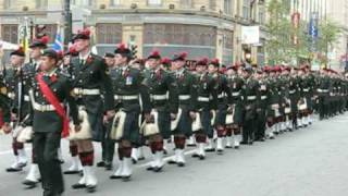 The Black Watch Regiment of Canada RHR  Remembrance Day 2008 Parade [upl. by Jari]