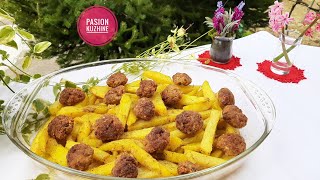 Tavë me patate  qofte e limon [upl. by Oigile]