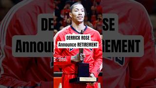 Derrick Rose announces his Retirement nba retirement derrickrose chicagobulls [upl. by Chrissa242]