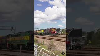 Diesel locomotives 450142014916 Steamfest support train 2024 train steamtrain railway [upl. by Neggem]