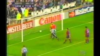 1997 September 17 Newcastle United England 3 Barcelona Spain 2 Champions League [upl. by Spatz599]