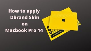 how to apply dbrand skin macbook pro 14 inch [upl. by Eerehc408]