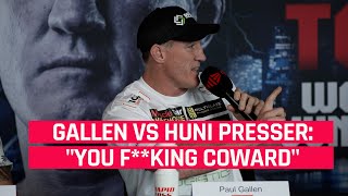 Paul Gallen vs Justis Huni  Gallen Goes Off At Press Conference [upl. by Herzog972]