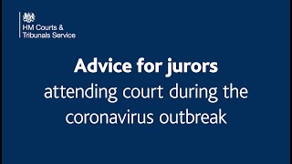 Advice for jurors attending court during the coronavirus outbreak [upl. by Dolan]