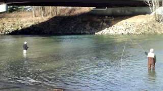 spey casting with skagit line in High Definition [upl. by Ramburt]