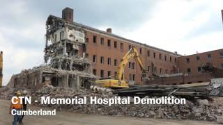 052714 Memorial Hospital Demolition [upl. by Owens]