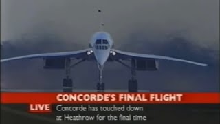 Concorde’s last commercial landing [upl. by Merat]