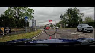 Double mini roundabout at Chippenham A420  Bristol Road [upl. by Nivrac]