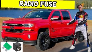 CHEVROLET SILVERADO RADIO FUSE LOCATION REPLACEMENT 2014 2015 2016 2017 2018 2019 [upl. by Rockey]