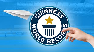 Longest Paper Airplane Throw Ever  Guinness World Records [upl. by Clementina]