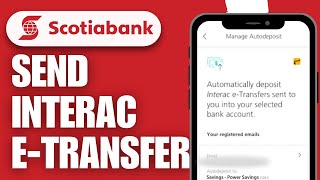 How to Send Interac ETransfer on Scotia Bank  Quick Tutorial [upl. by Brandy]