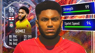 VERSUS Gomez Review  86 FUT Versus Fire Joe Gomez FIFA 22 [upl. by Fenn58]