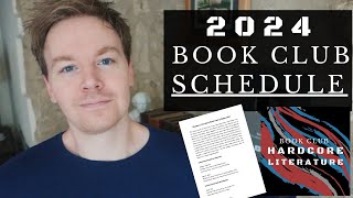 Revealing the Book Club Schedule for 2024 Hardcore Literature [upl. by Seve]