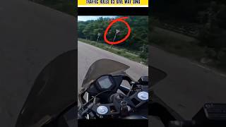 Give Way Rule Explained  Traffic Rules for Safe Drivingquot  Bike Tips  shorts traffic [upl. by Quillan]