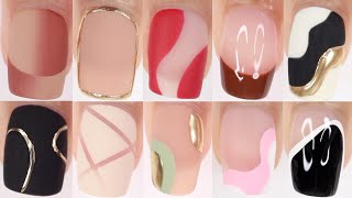 300 EASY NAIL IDEAS  HUGE nail art compilation satisfying nail designs  gel nail polish at home [upl. by Bank]