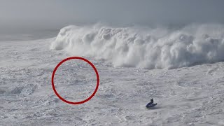 Monsterwellen vor Nazaré Surfer in Not  DER SPIEGEL [upl. by Ayokahs55]