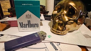 Smoking a pack of Marlboro menthols [upl. by Adlin]